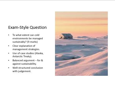 AQA GCSE Geography Cold Environments