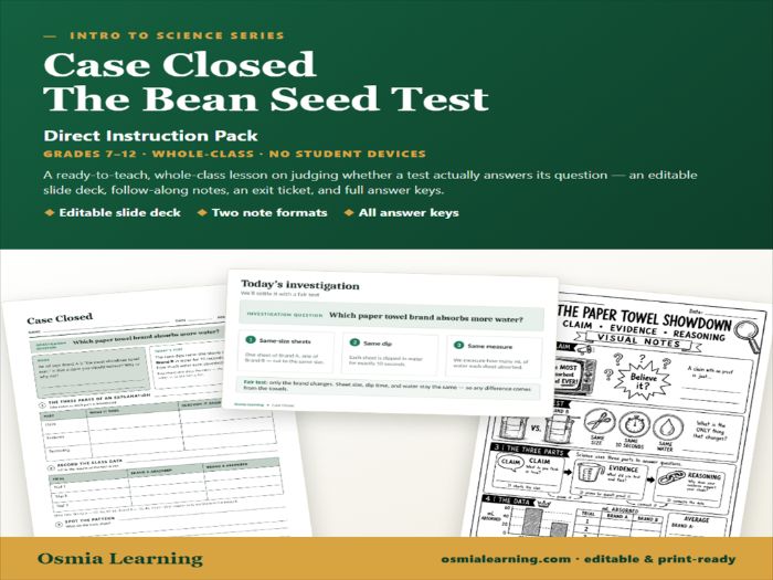 Case Closed Direct Instruction Pack