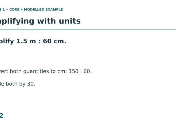 GCSE Ratio & Proportion: Lessons and Games