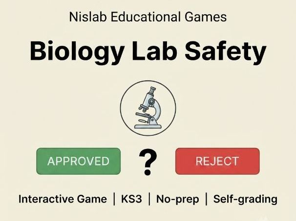 Biology Lab Safety Interactive Game