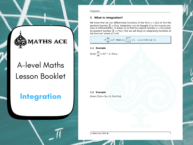 A-level Maths Lesson Booklet: Integration