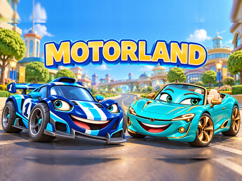 MOTORLAND | Editable Vehicle Adventure Game World | Cars, Roads & Story Play