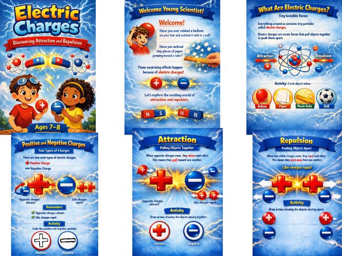 Electric Charges | Exploring Attraction and Repulsion for Kids