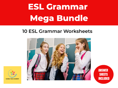 ESL Grammar Mega Bundle | 10 ESL Worksheets