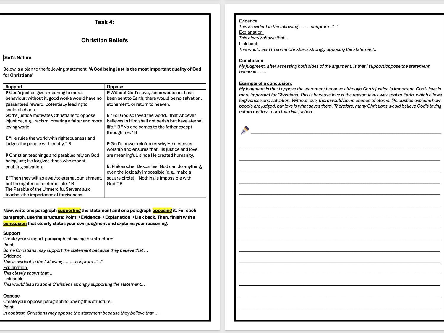 AQA GCSE RS A (8062) Year 10 & 11 Homework and Revision Bundle