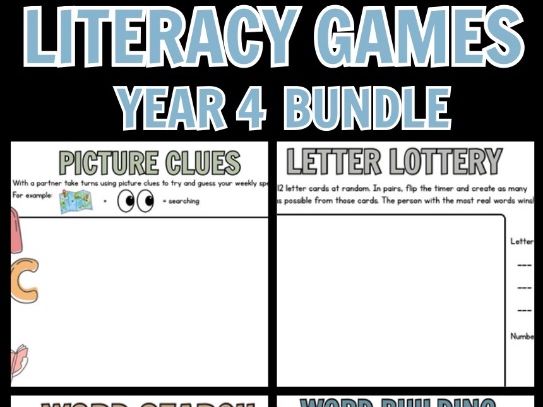 Year 4 Spelling and Vocabulary Games | Teaching Resources