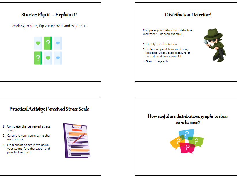 Complete Distributions and Skews Lesson: Research Methods