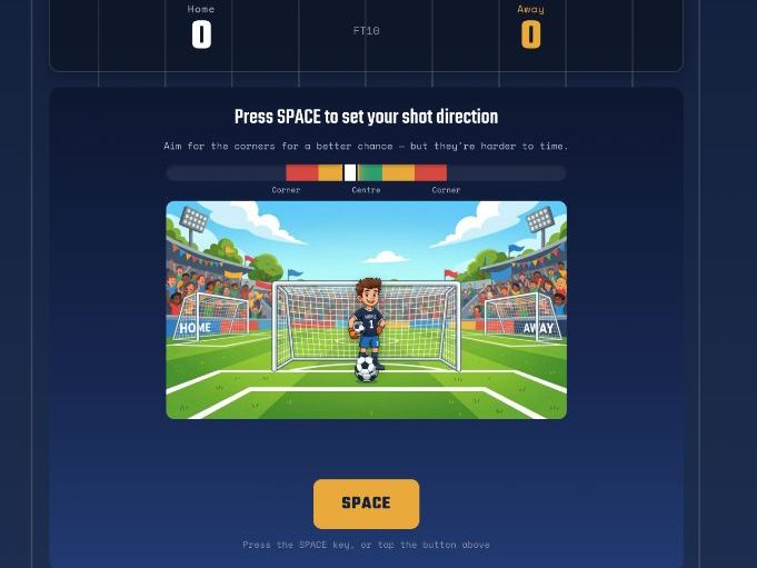 GCSE Physical Education (0413) Interactive Penalty Shoot-Out Revision Game