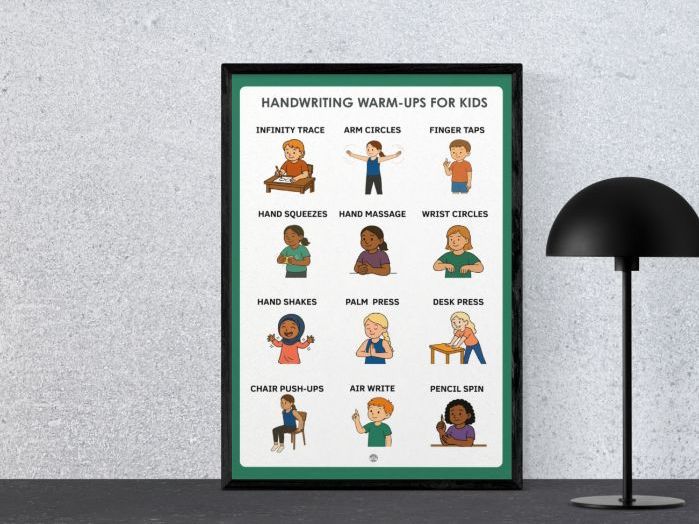 Handwriting Warm-Up Exercises- Occupational Therapy- Fine Motor Exercises