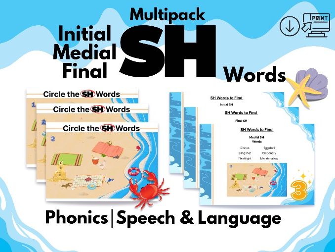 SH Words Individual Multipack-Speech&Language|Phonics