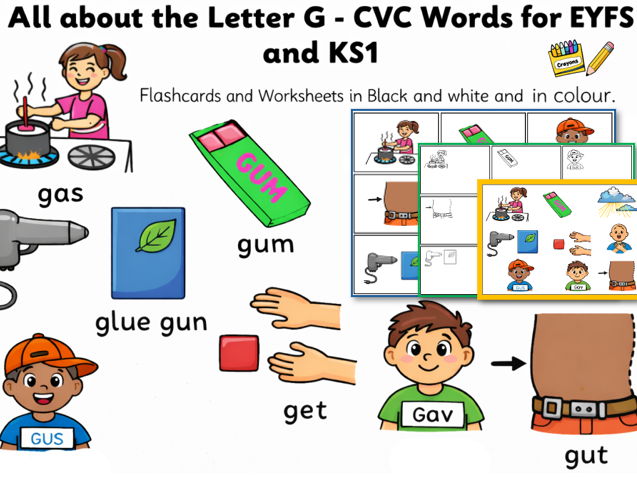 All about the letter G - CVC Words