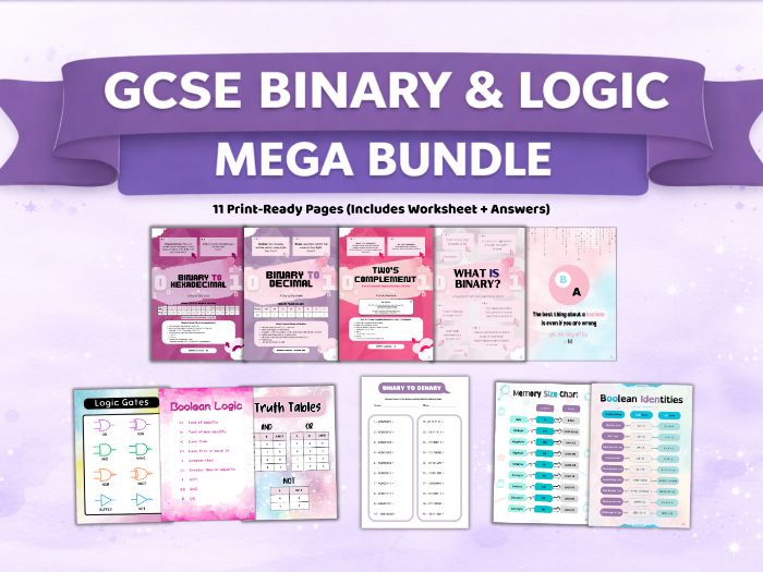 GCSE Binary & Logic Mega Bundle (Printables)