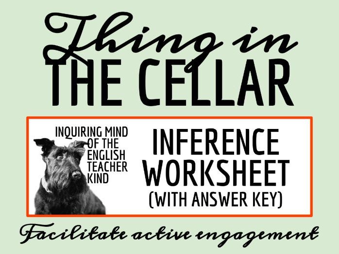 "The Thing in the Cellar" by David H. Keller Close Reading Analysis Worksheet (Halloween Story)