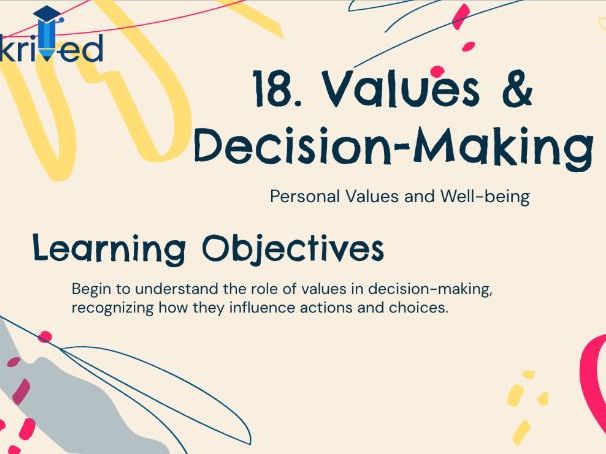 Values & Decision-Making – Year 8 PSHE Lesson on Choices and Personal Beliefs