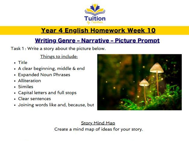 10. Year 4 - Creative Writing & Spelling
