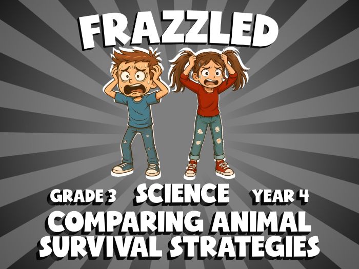 Comparing Animal Survival Strategies FRAZZLED Science Game | No-Prep Year 4 Review Activity