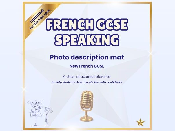 Photo description mat – French GCSE speaking (AQA)