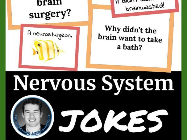 Nervous System Joke a day | 20 hilarious jokes | Printable + Digital Slides