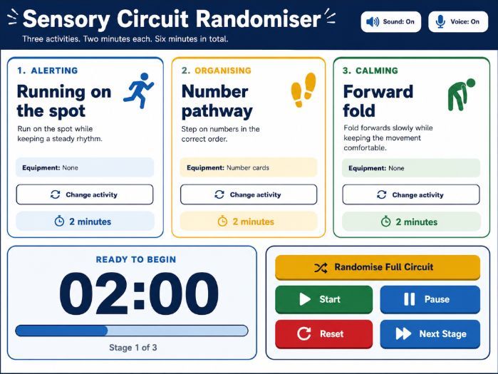 Sensory Circuit Randomiser