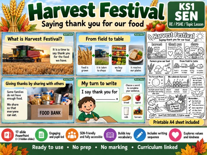 Harvest Festival KS1 SEN