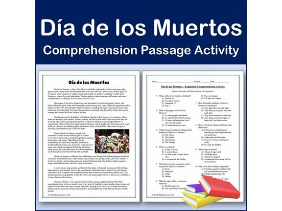 Día de los Muertos | Reading Comprehension Passage & Activity | Editable