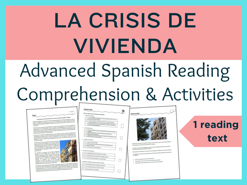 La crisis de vivienda: Spanish Reading Comprehension on Housing