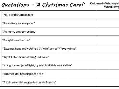 Quotation Recall Booklet