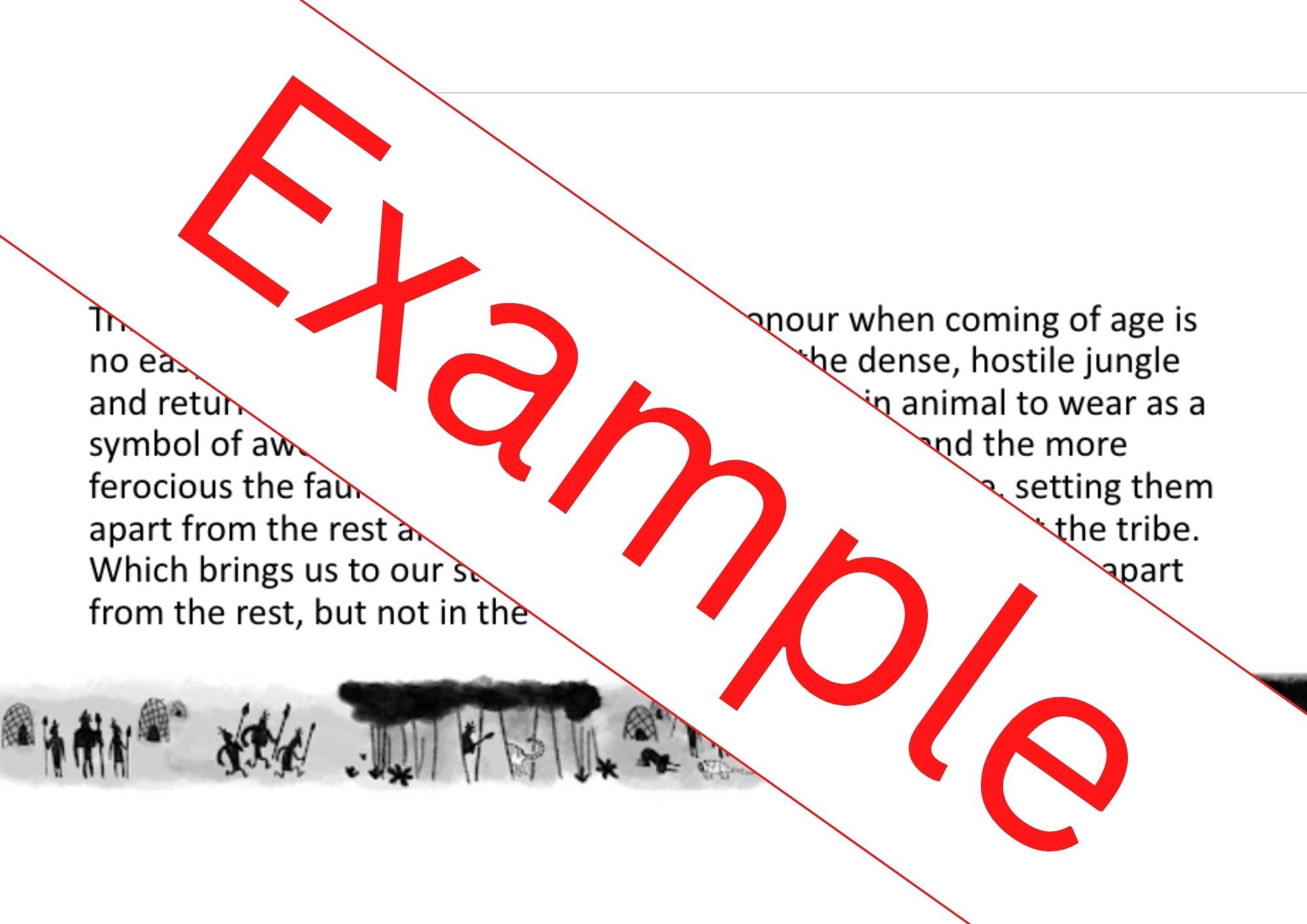 KS2 'Ride of Passage' Narrative Setting Description Opener WAGOLL