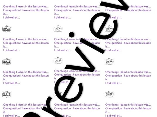 Editable Self-Reflection Marking Stickers