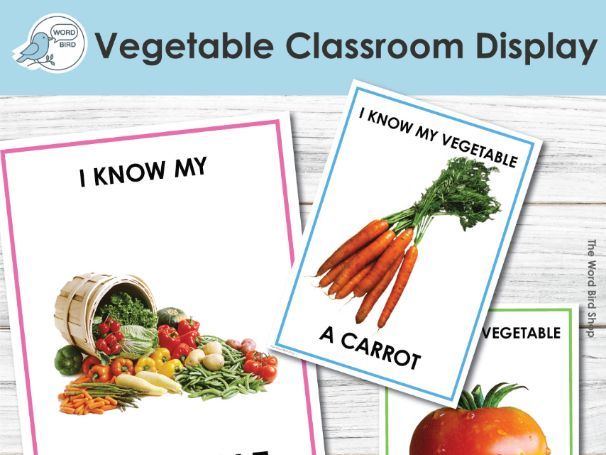 Vegetables Classroom Display | Real Photo Posters | 16 Pages | Flash Cards & Wall Decor