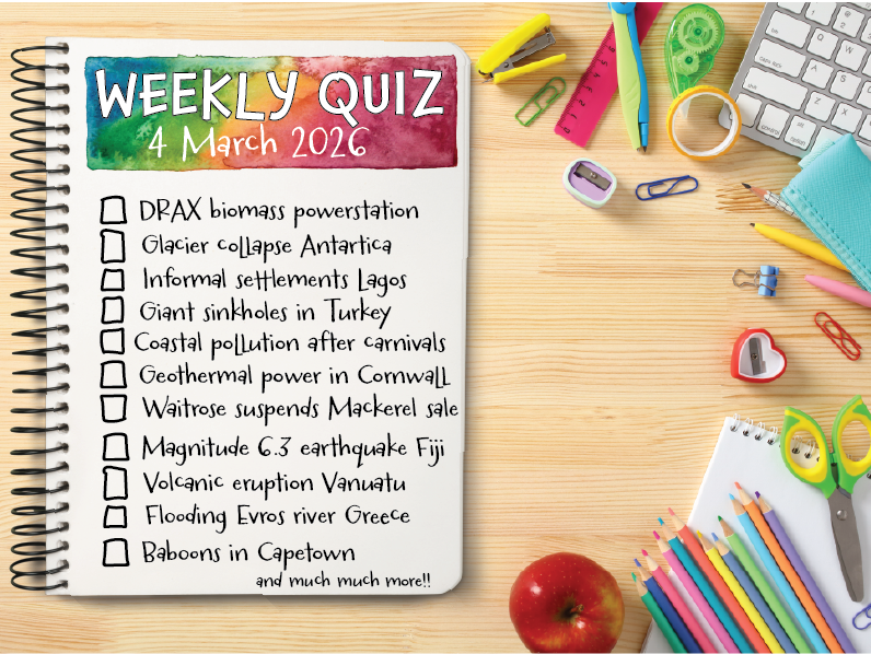 Weekly Quiz Geography Edition  - 4th March 2026