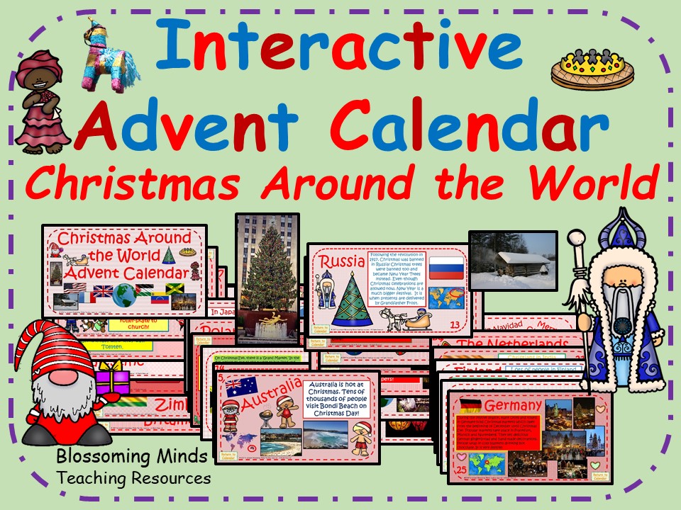 Christmas Around The World Advent Calendar Teaching Resources