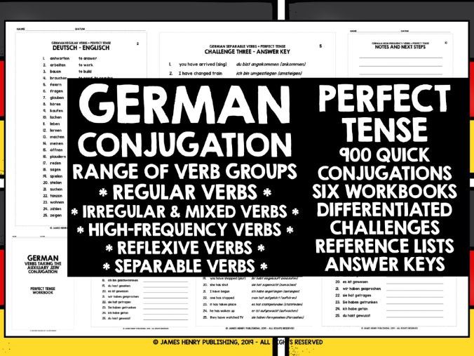 GERMAN PERFECT TENSE WORKSHEETS