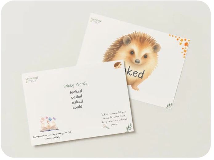 Autumn Tricky Word Hedgehogs - Phase 5 (part 2)