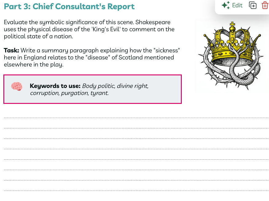 Macbeth - Act 4, Scene 3: England. Before the King's palace