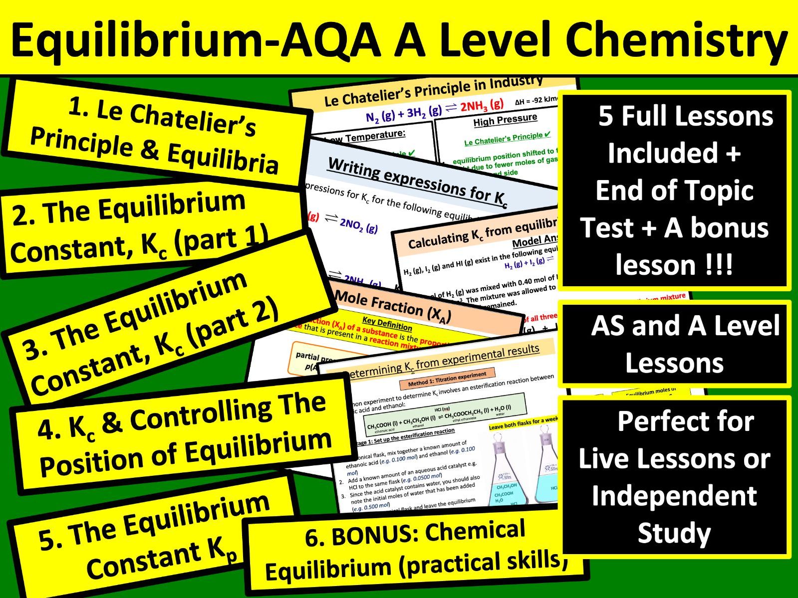 Equilibrium (AQA A Level Chemistry)