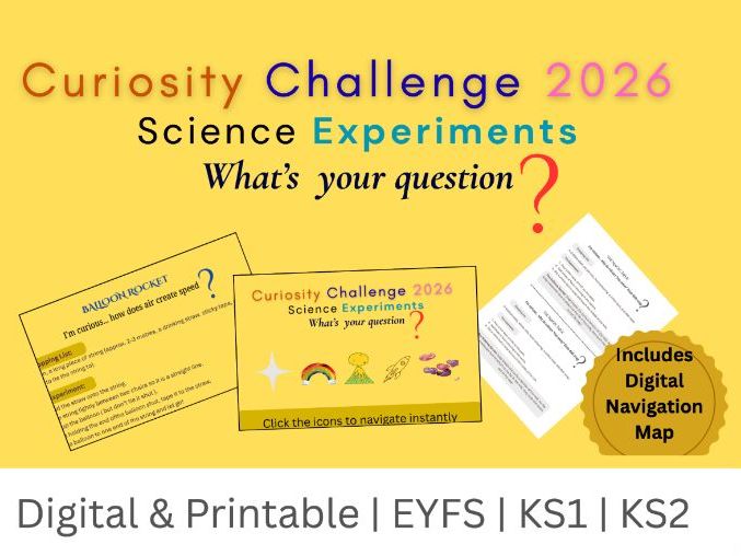 Curiosity Challenge 2026: Science Experiments