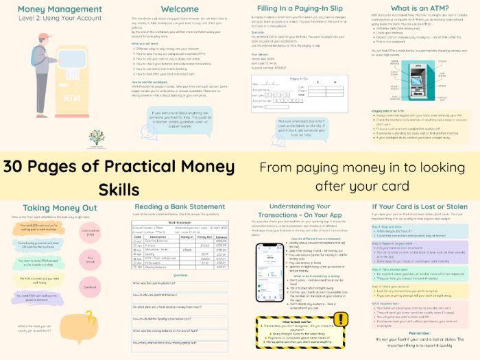 Money Management Level 2: Using Your Account – SEN Life Skills Workbook (PSHE / Functional Skills)