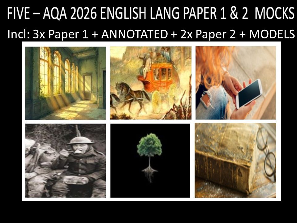 FIVE - AQA PAPER 1 & 2 | 2026 FULL MOCKS | ANNOTATED | MODELS