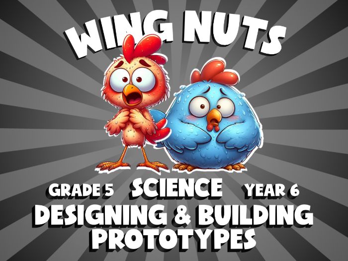 Designing & Building Prototypes WING NUTS Science Game | No-Prep Year 6 Review Activity