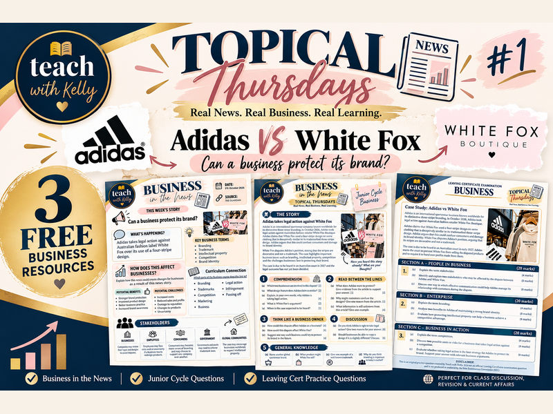 Topical Thursdays #1: Adidas vs White Fox | Free Business Resource
