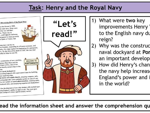 KS3 History: Why was Henry VIII known as the 'Father of the Royal Navy'?