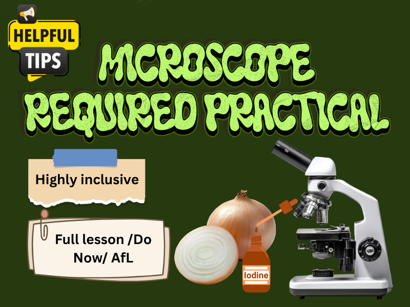 GCSE Biology Required Practical (Part 1): Preparing a Microscope Slide  Full Lesson