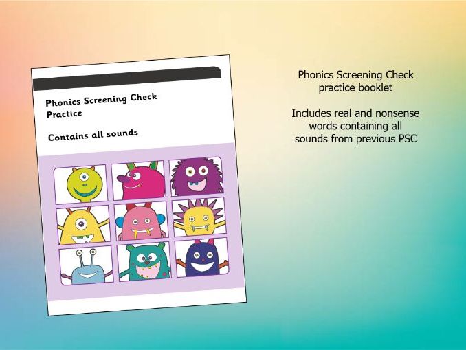 Phonics Screening Check practice booklet
