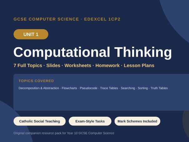 GCSE Computer Science Edexcel Unit 1