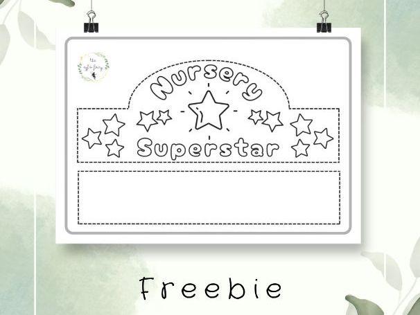 Nursery Superstar Paper Headband