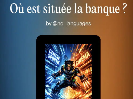 10. FRENCH SONG Year 8. Unit 10: Où j'habite + préposition de location ? (Worksheet and answers)