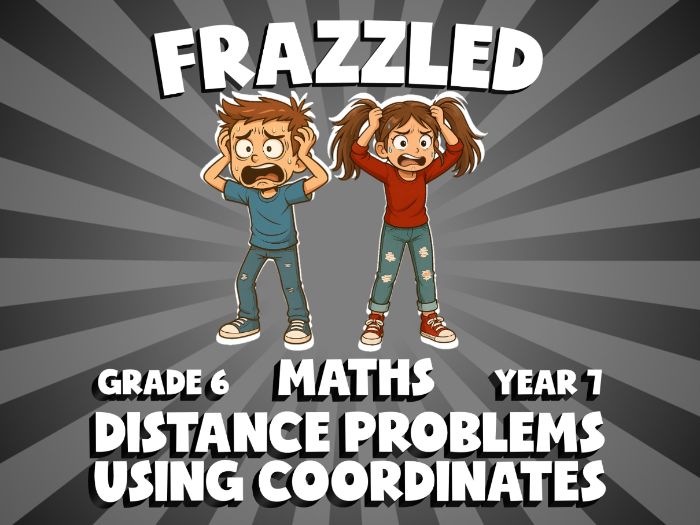 Distance Problems Using Coordinates FRAZZLED Maths Game | No-Prep Year 7 Review Activity