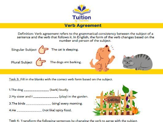 45. Year 4 Reading Comprehension & Verb Agreement