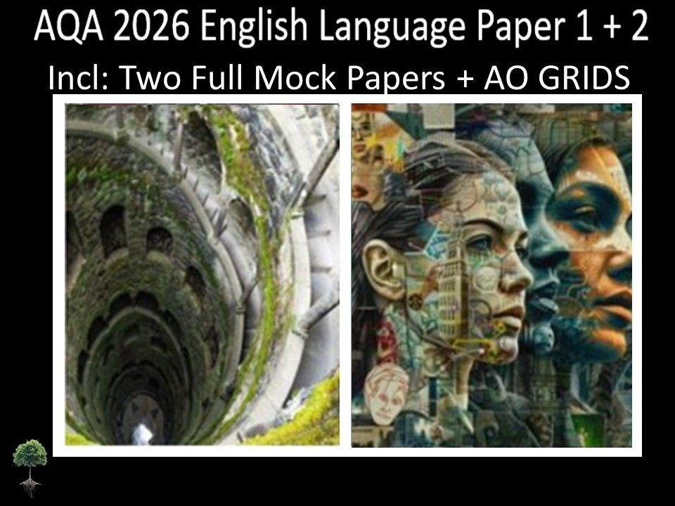 AQA 2026 English Language Paper 1 + 2 Mocks | AO GRIDS
